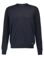 Blue silk sweater 1