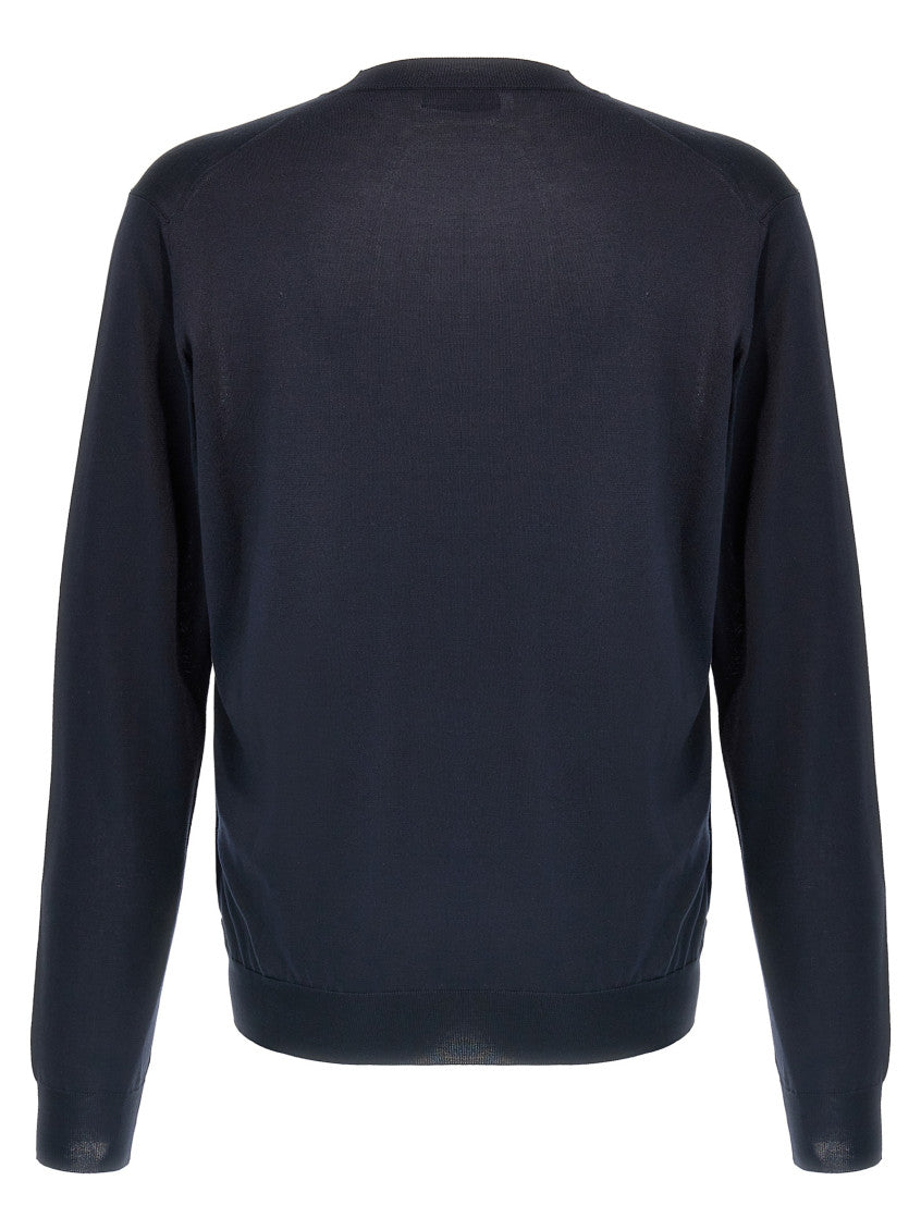 Blue silk sweater 2
