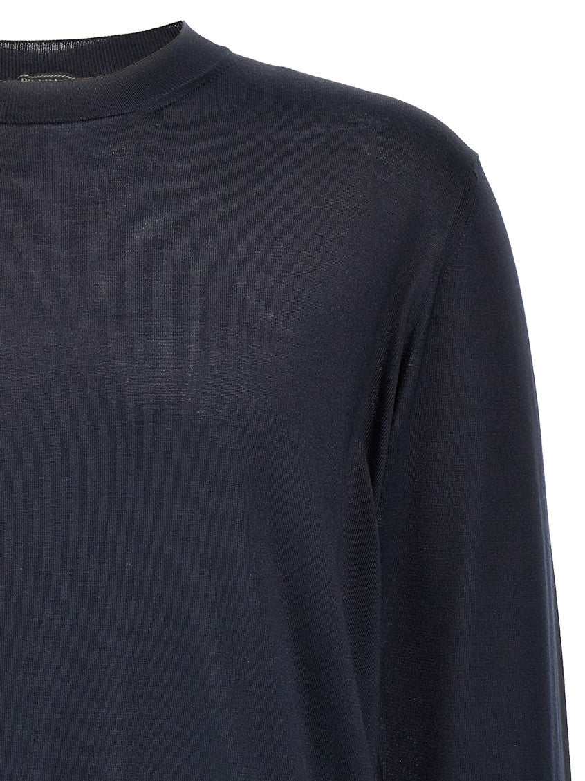 Blue silk sweater 3