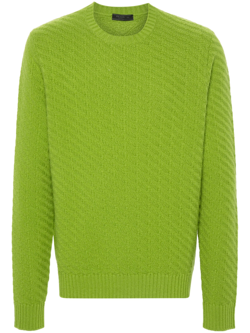 Lime Green Crewneck Sweater 1