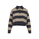 Blue Striped Polo 1