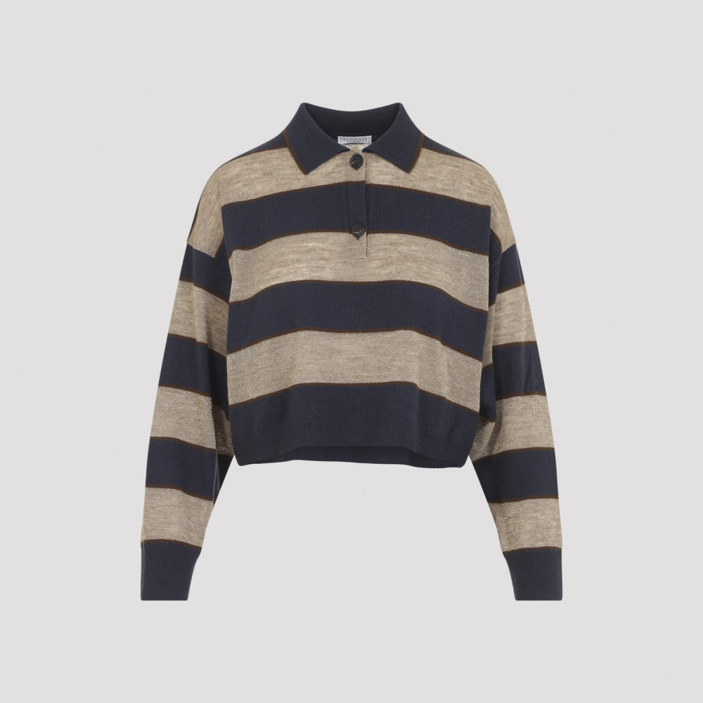 Blue Striped Polo 2