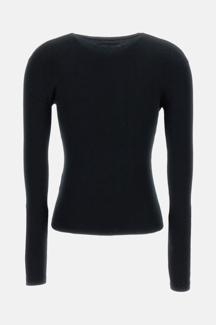 Black Crew-neck Sweater 2
