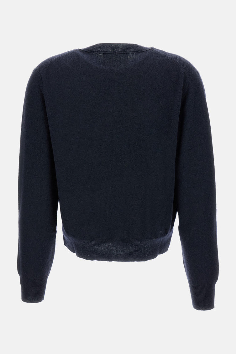 Dark Blue Crew-neck Sweatshirt 2