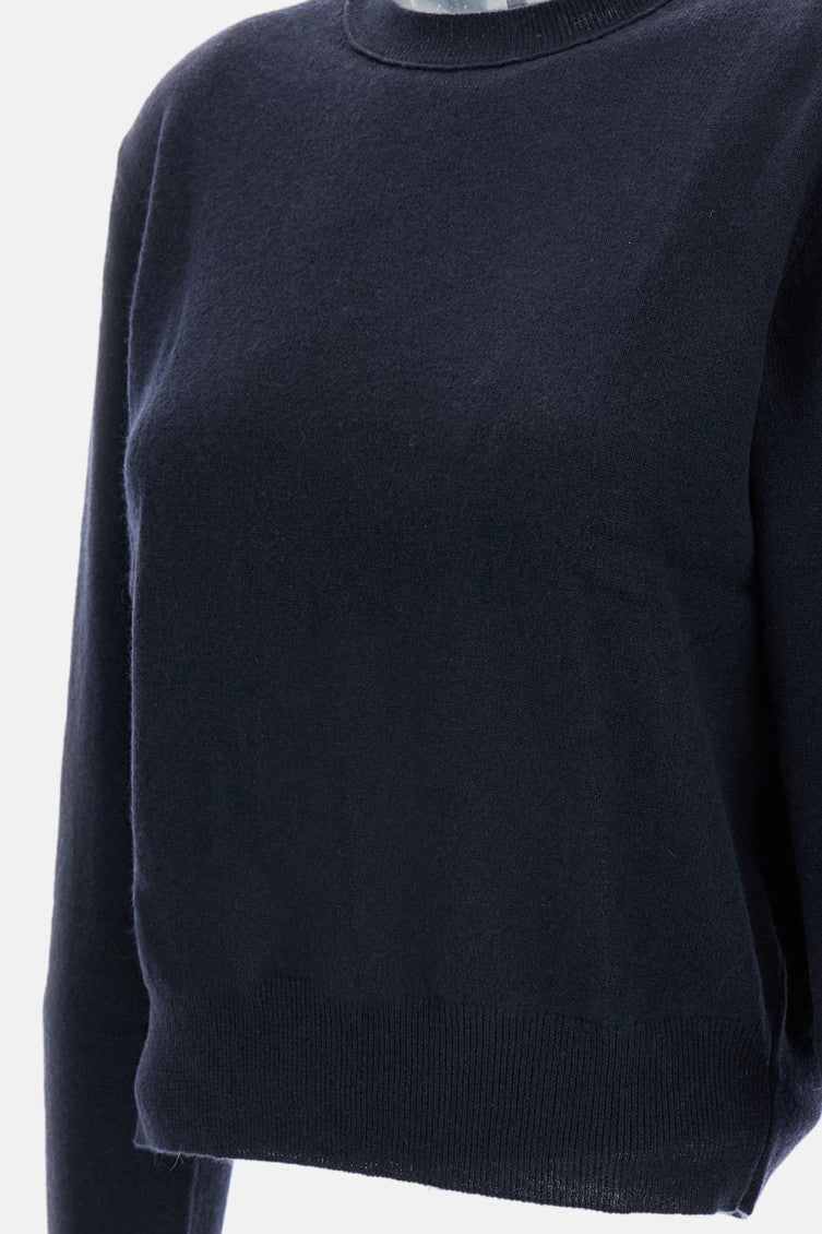 Dark Blue Crew-neck Sweatshirt 3