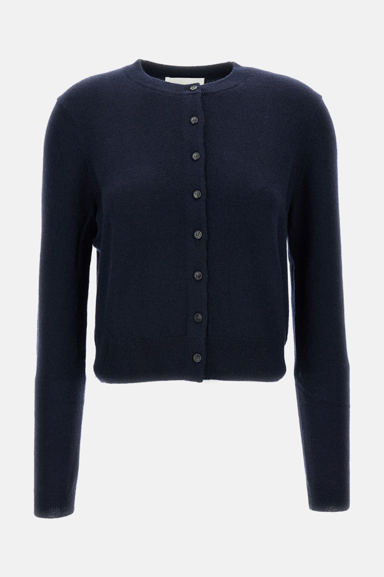 Dark Blue Knitted Cardigan 1