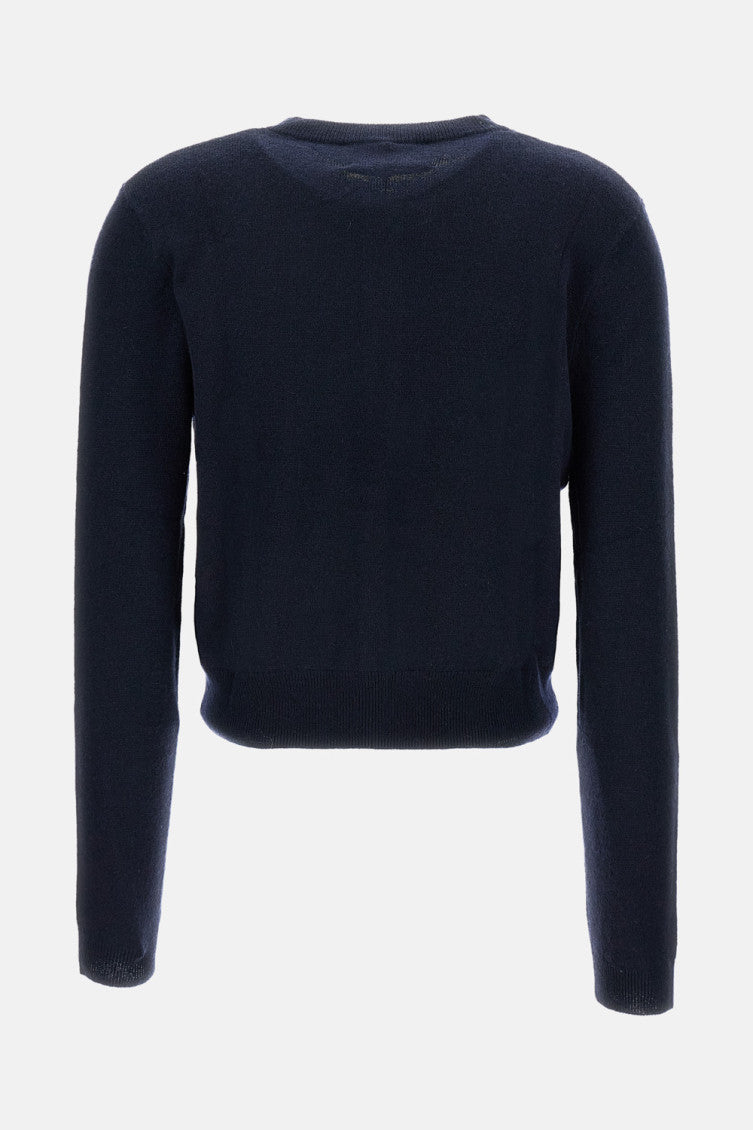 Dark Blue Knitted Cardigan 2