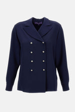 Navy Blue Silk Shirt 1
