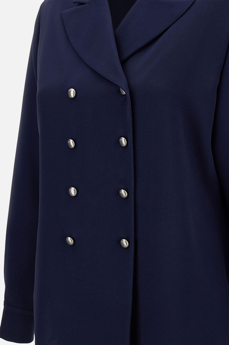 Navy Blue Silk Shirt 3