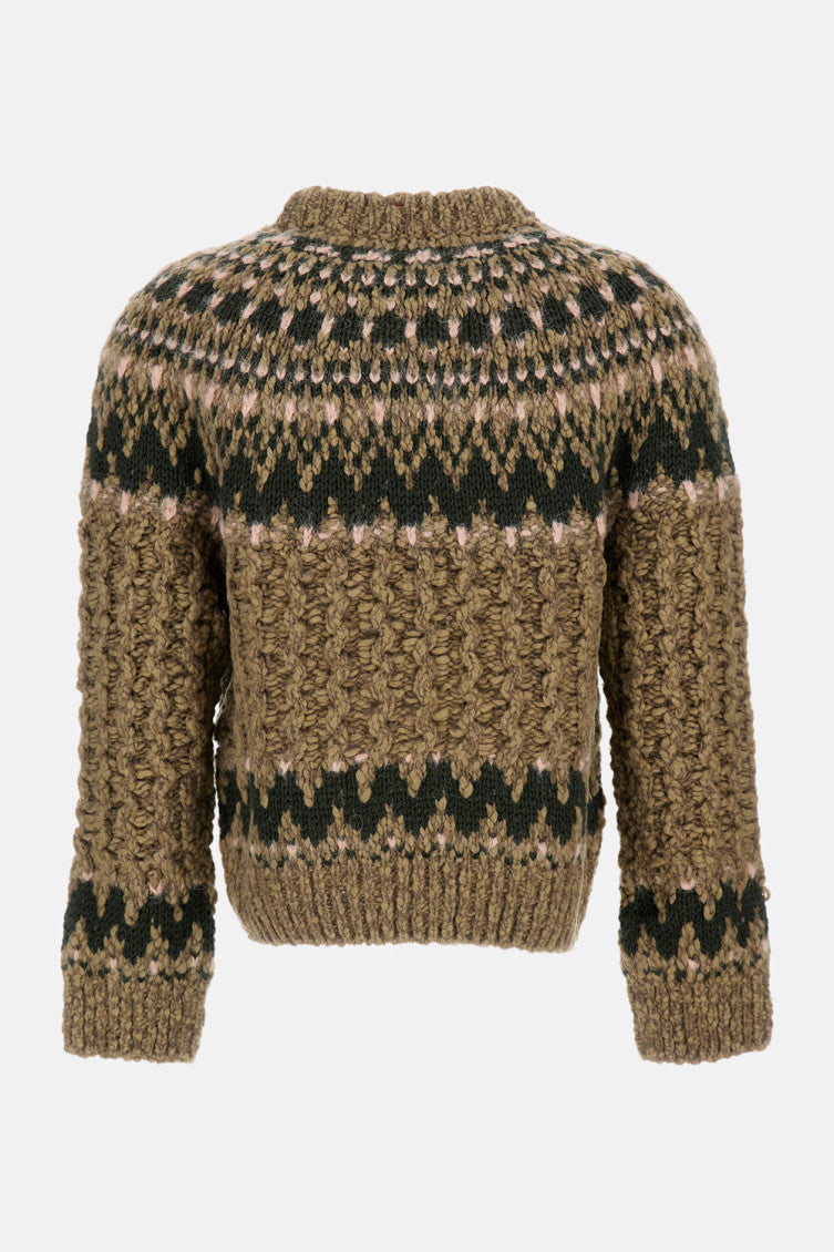Brown Patterned Sweater 2