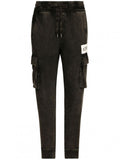 Black Tapered Cargo Trousers 1