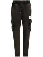 Black Tapered Cargo Trousers 1