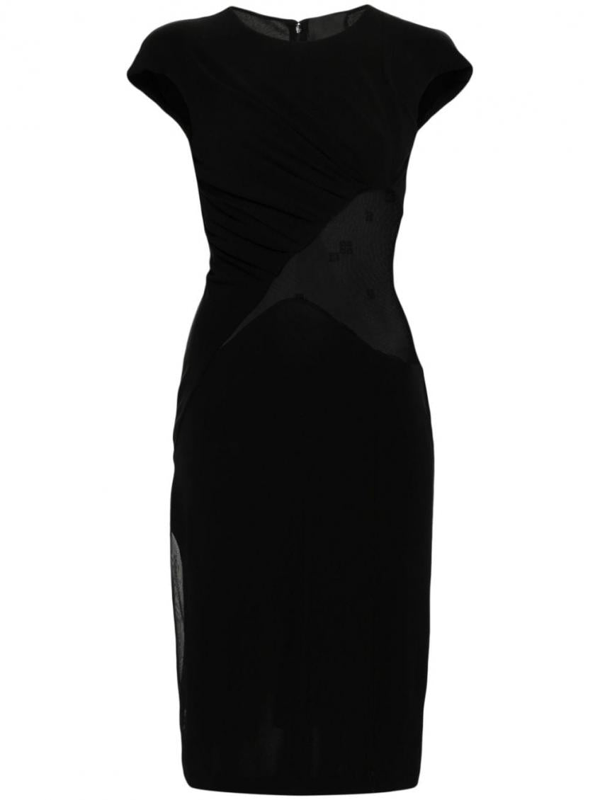 Black Lace Cut-out Midi Dress 2