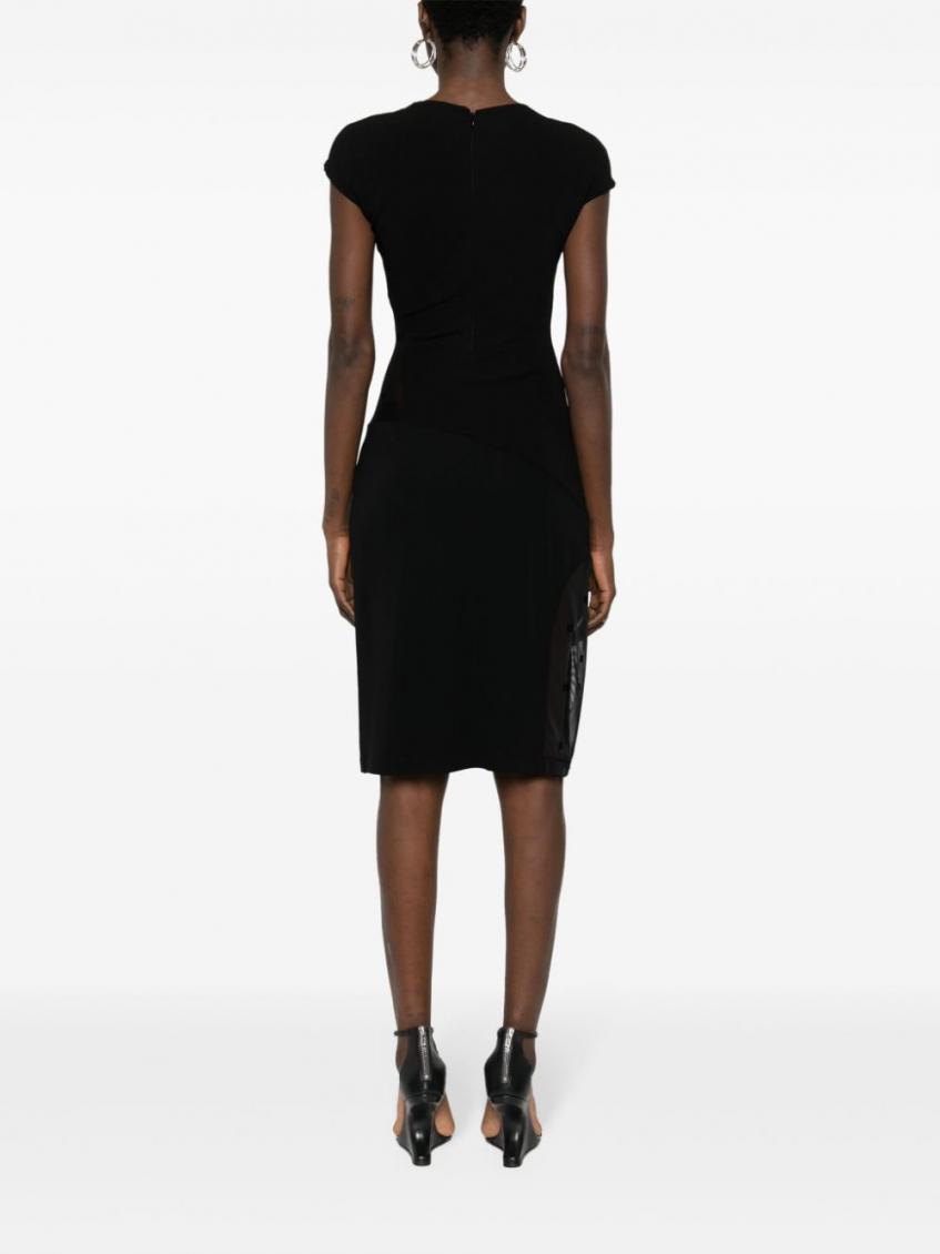 Black Lace Cut-out Midi Dress 4
