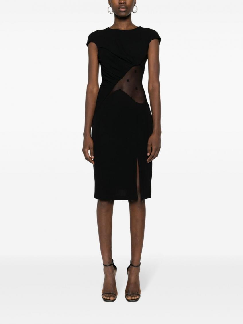 Black Lace Cut-out Midi Dress 5