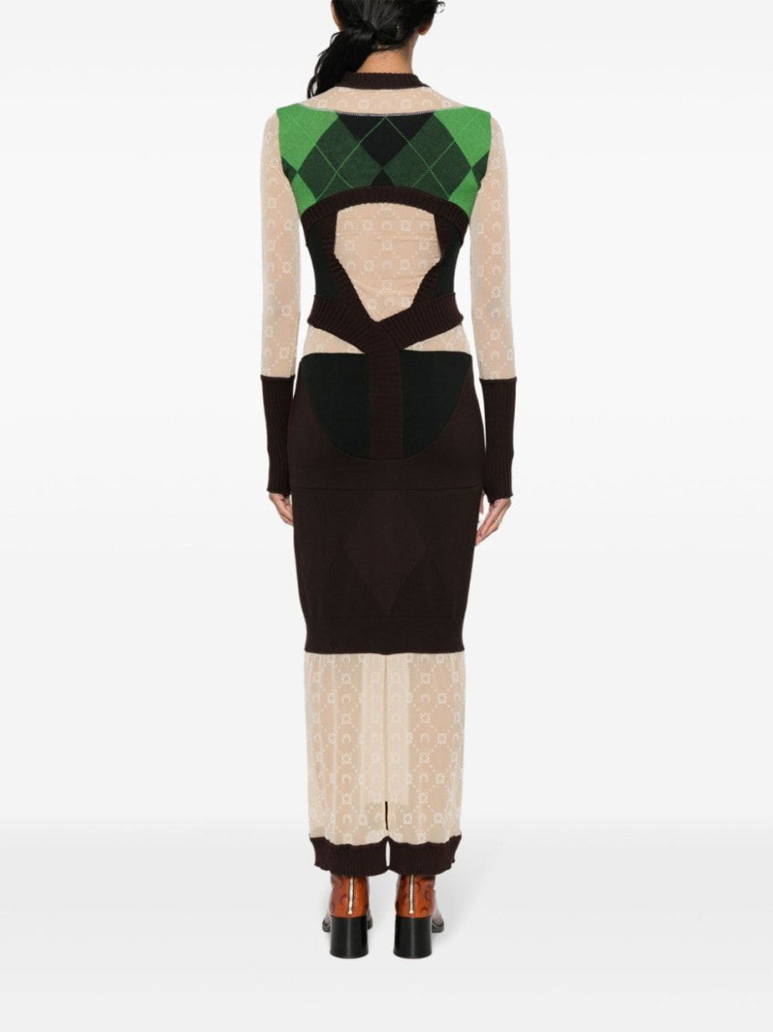 Multi color Multi color knit midi dress 3
