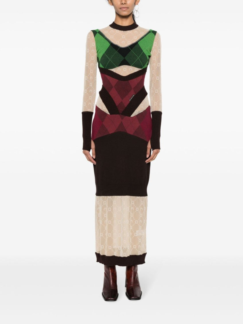 Multi color Multi color knit midi dress 4