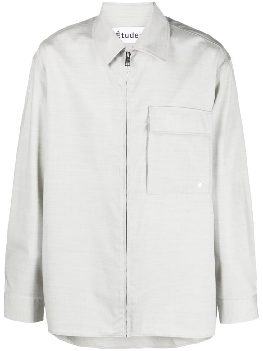 Grey Zip-up Shirt 1