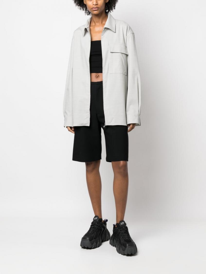 Grey Zip-up Shirt 4