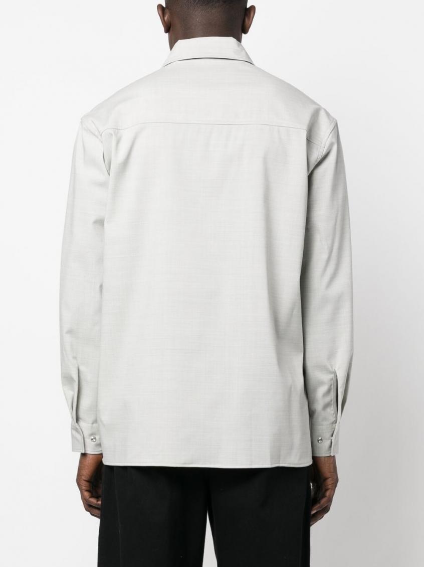 Grey Zip-up Shirt 6