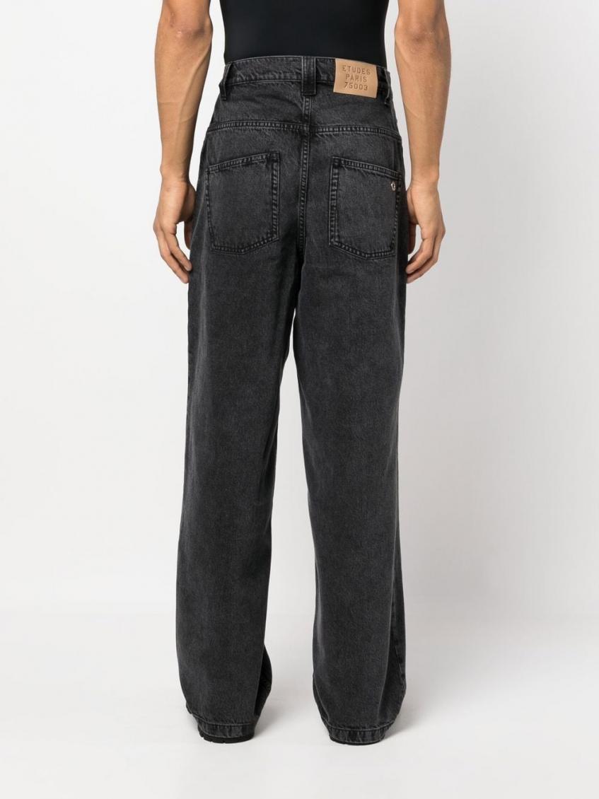 Black Black Mid-rise Straight Leg Jeans 4