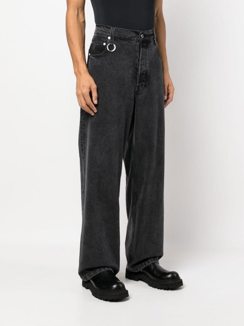 Black Black Mid-rise Straight Leg Jeans 5