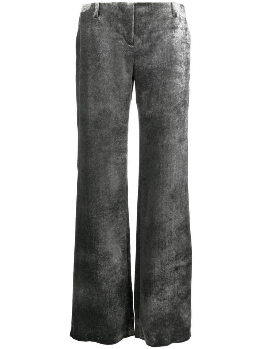 Grey Grey Low-rise Trousers 2