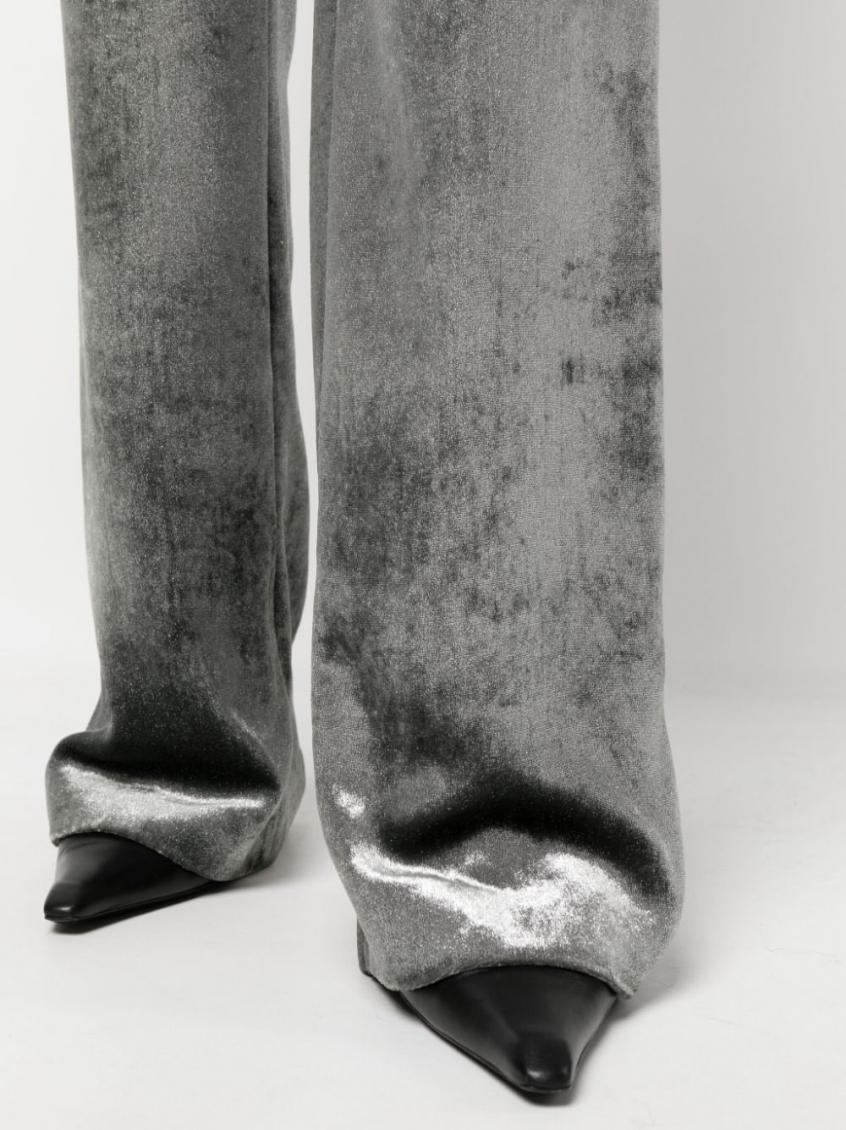 Grey Grey Low-rise Trousers 4
