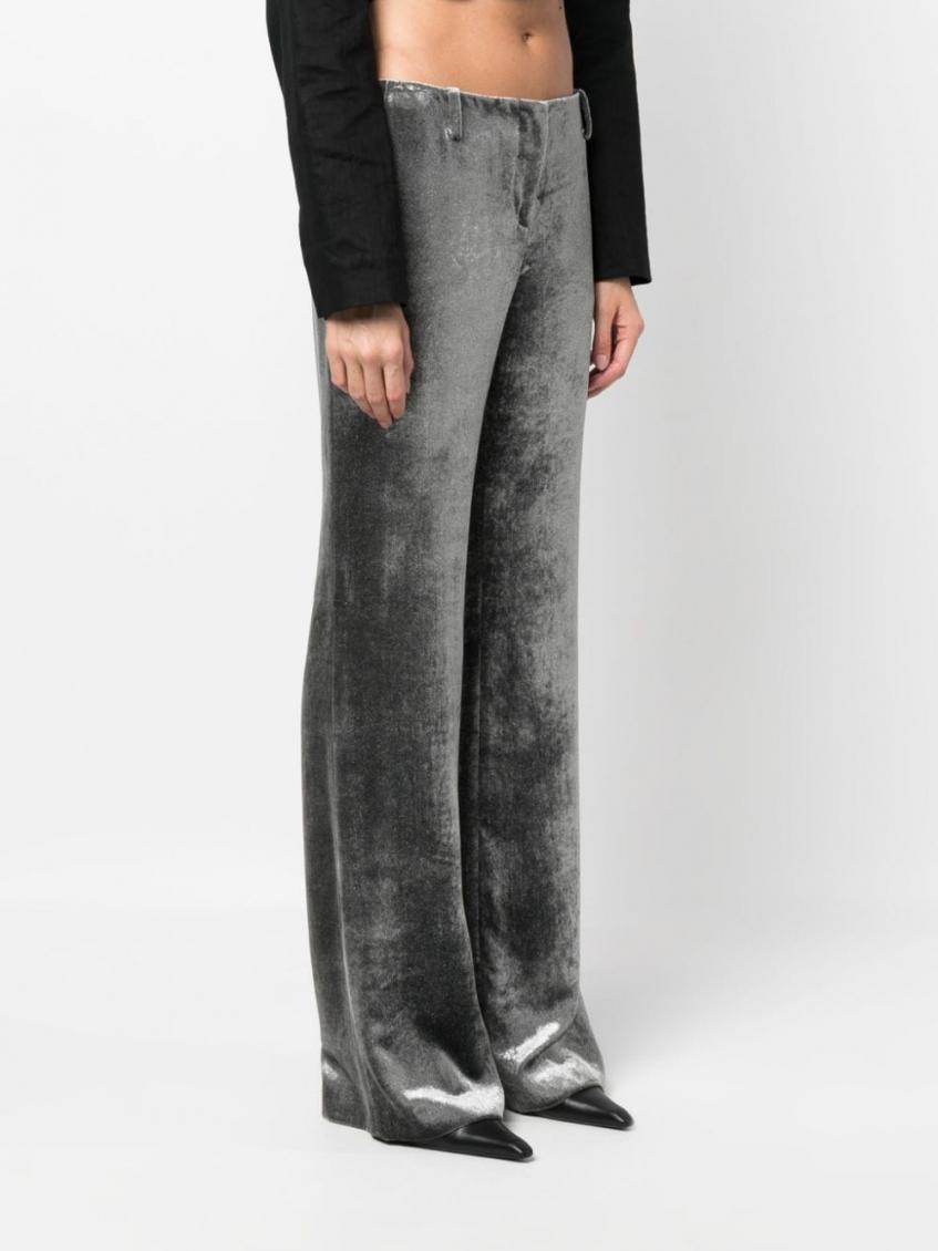 Grey Grey Low-rise Trousers 5