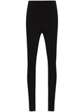 Black Front Zip Leggings 1