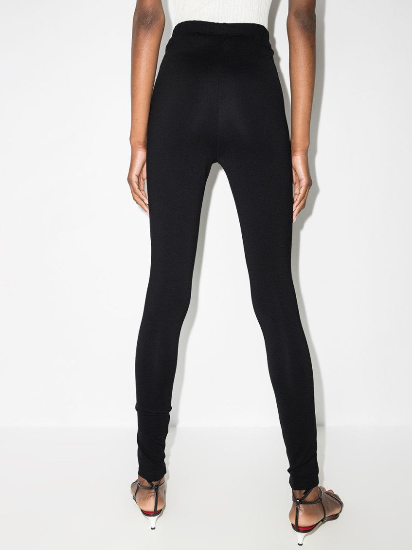 Black Front Zip Leggings 2