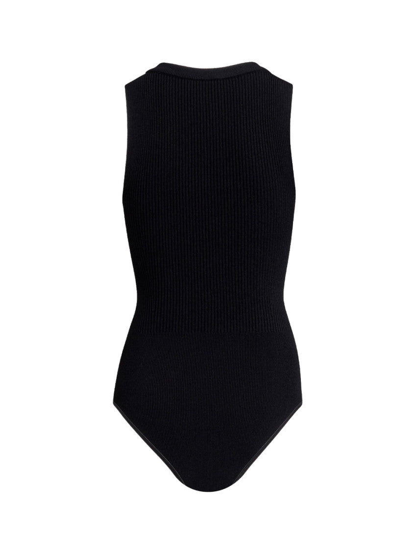 Black Sleeveless Bodysuit 4