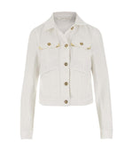 White Cotton Denim Jacket 1
