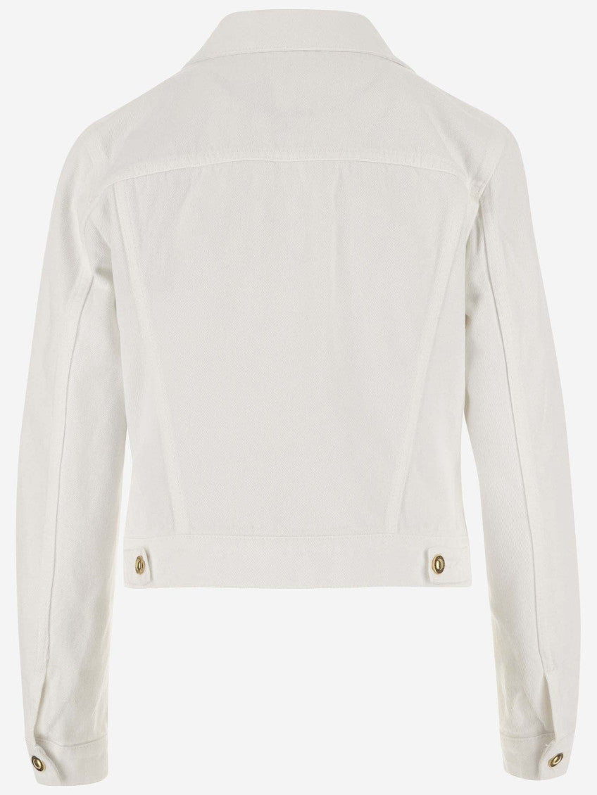 White Cotton Denim Jacket 2