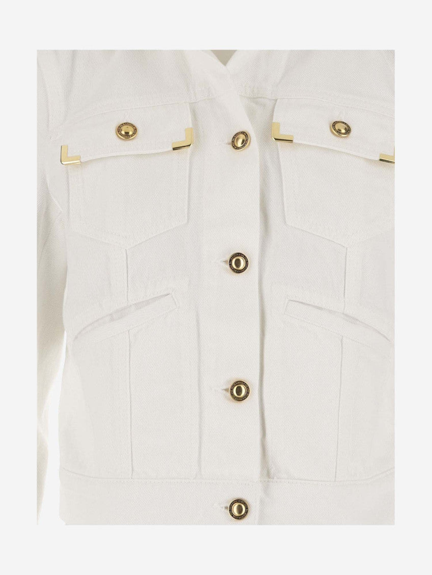 White Cotton Denim Jacket 3