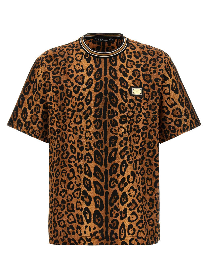 Brown Leopard Print T-shirt 1