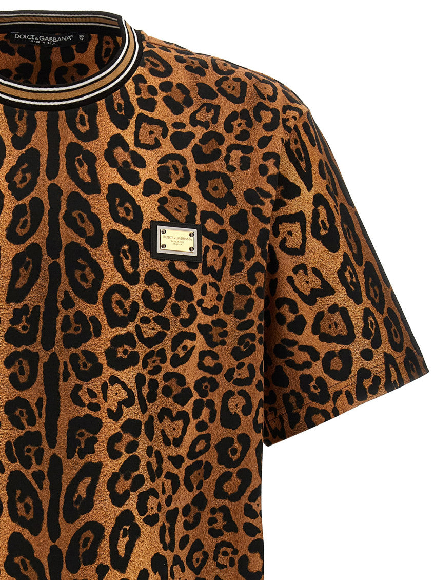 Brown Leopard Print T-shirt 3