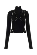 Black High Neck Sweater 1