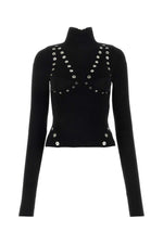 Black High Neck Sweater 1
