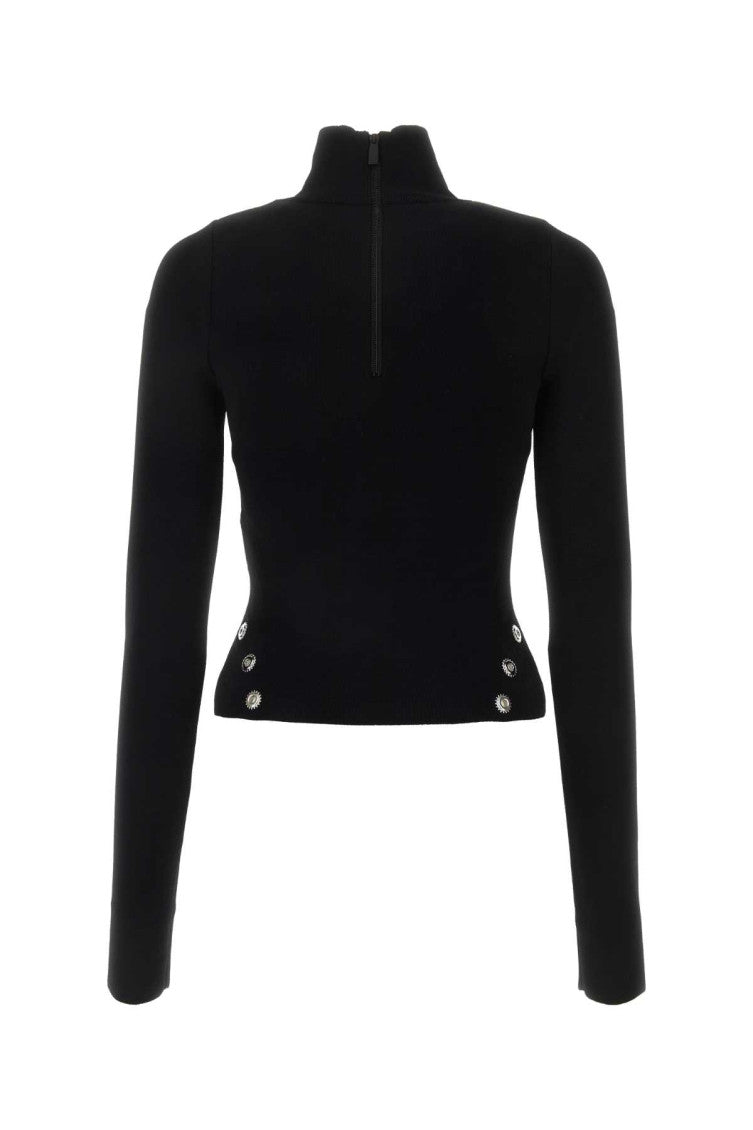 Black High Neck Sweater 2