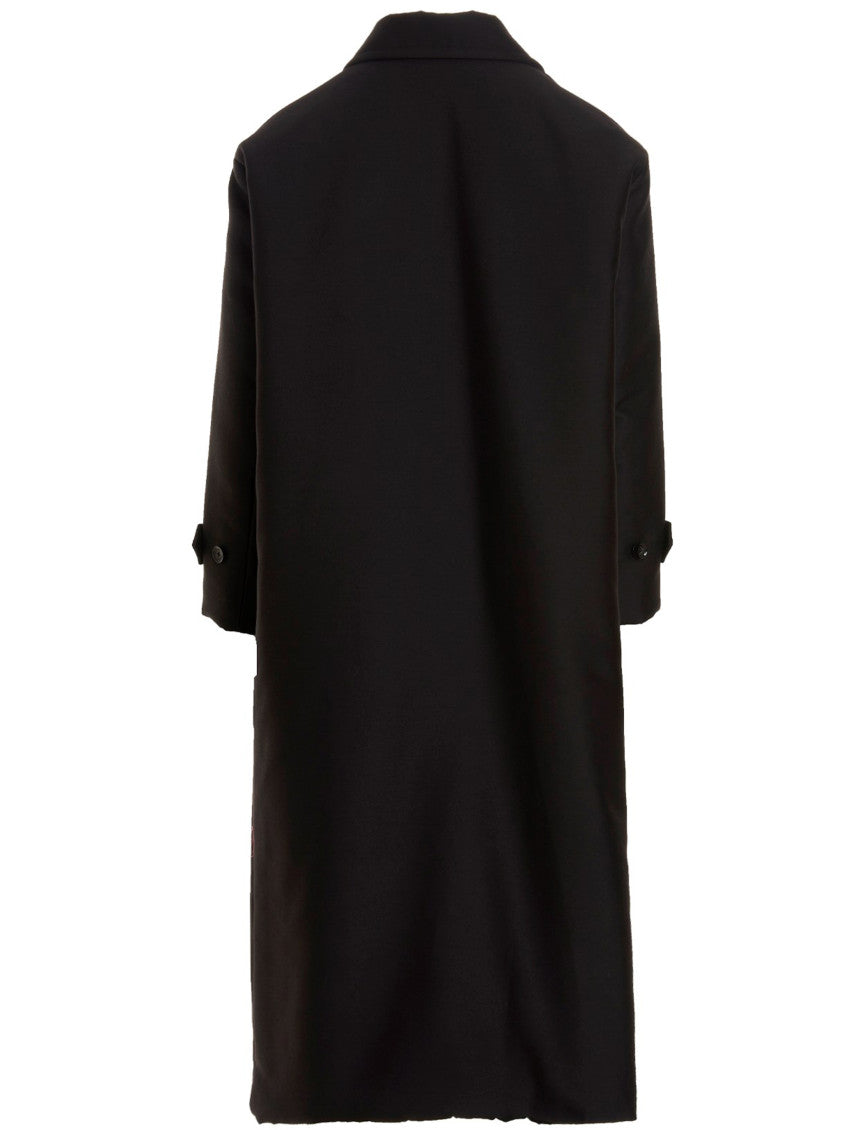 Black Reversible Long Coat 3