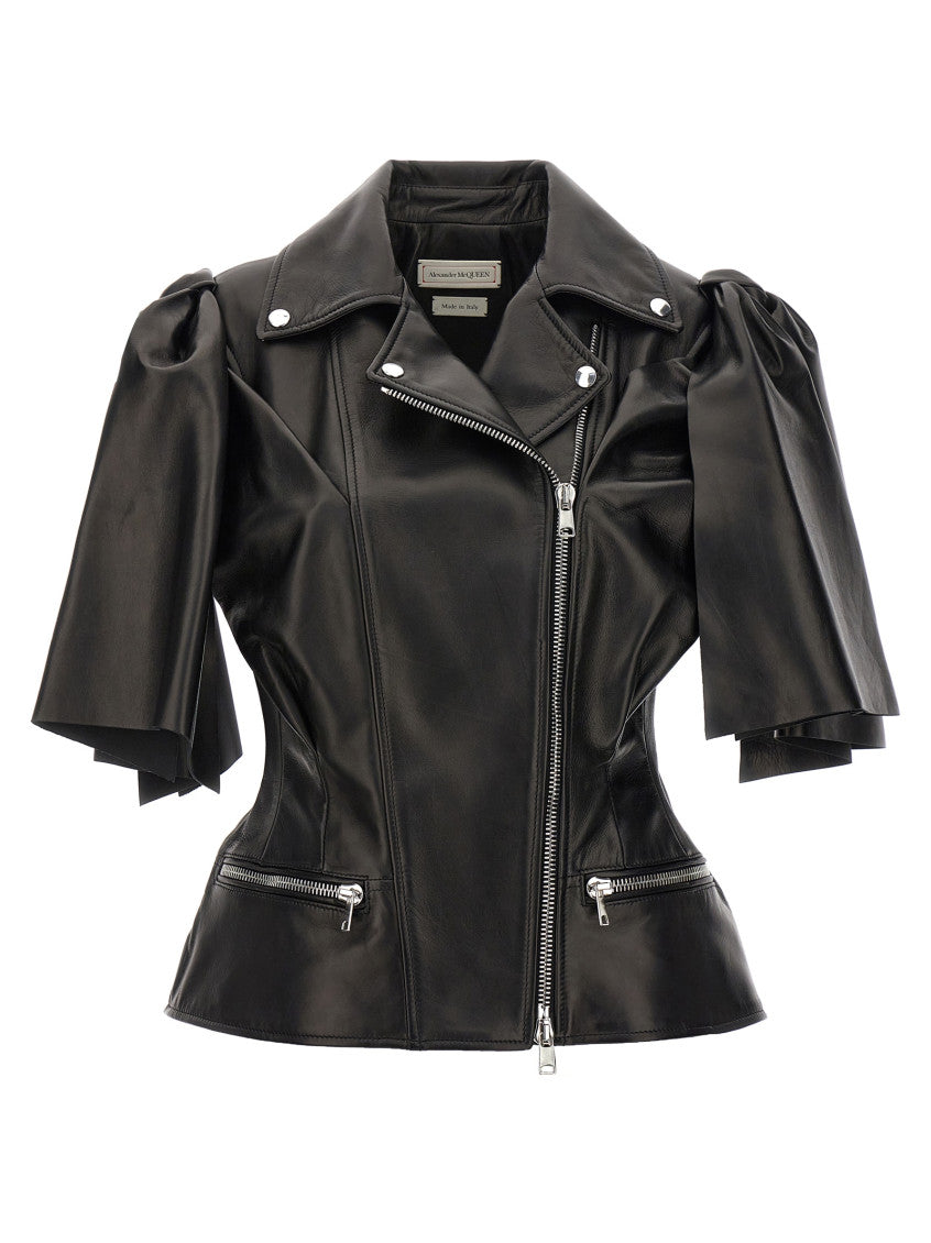 Black Bow Knot Biker Vest 1