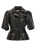 Black Bow Knot Biker Vest 1