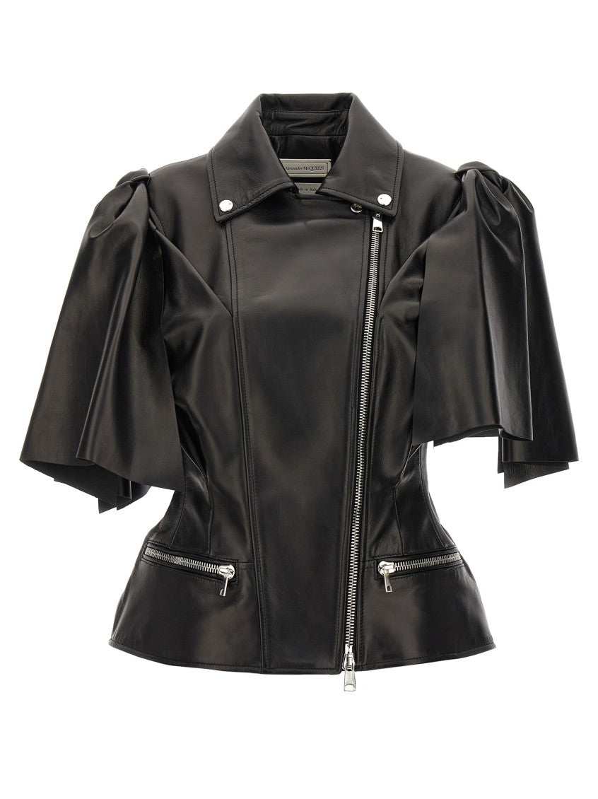 Black Bow Knot Biker Vest 2