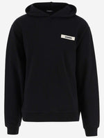 Black Logo Detail Hoodie 1
