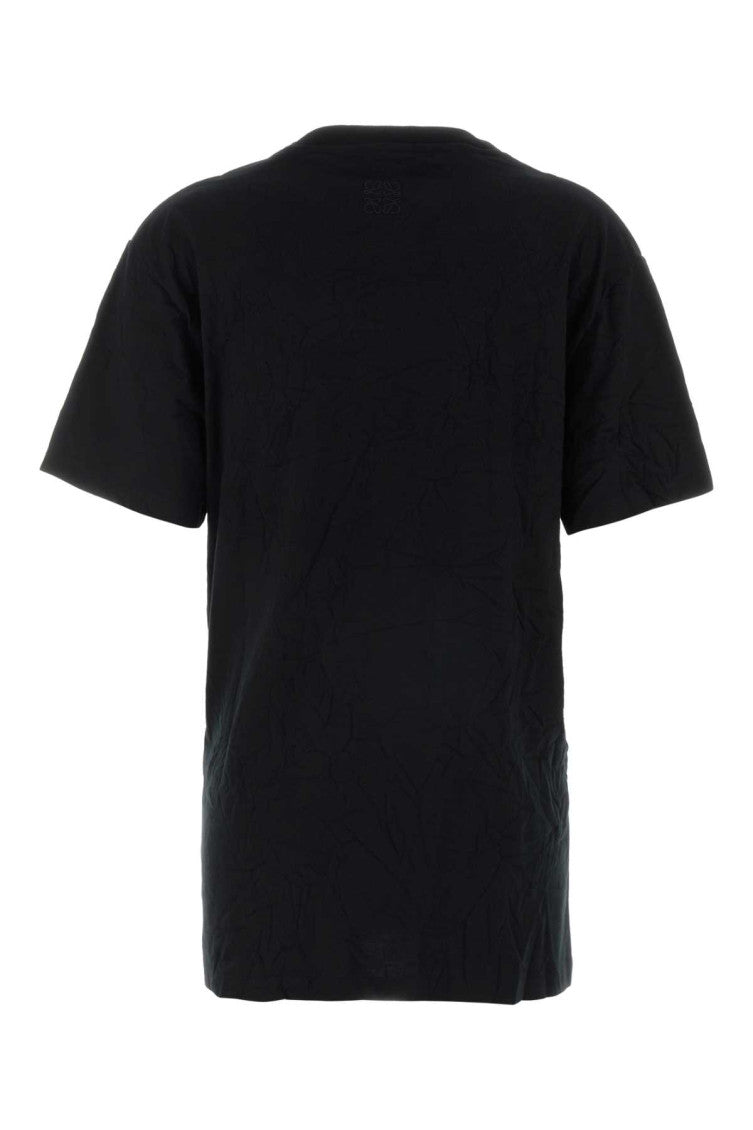 Black Round Neck Graphic Print T-shirt 2