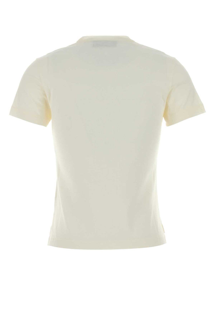 White Crew Neck Logo T-shirt 2