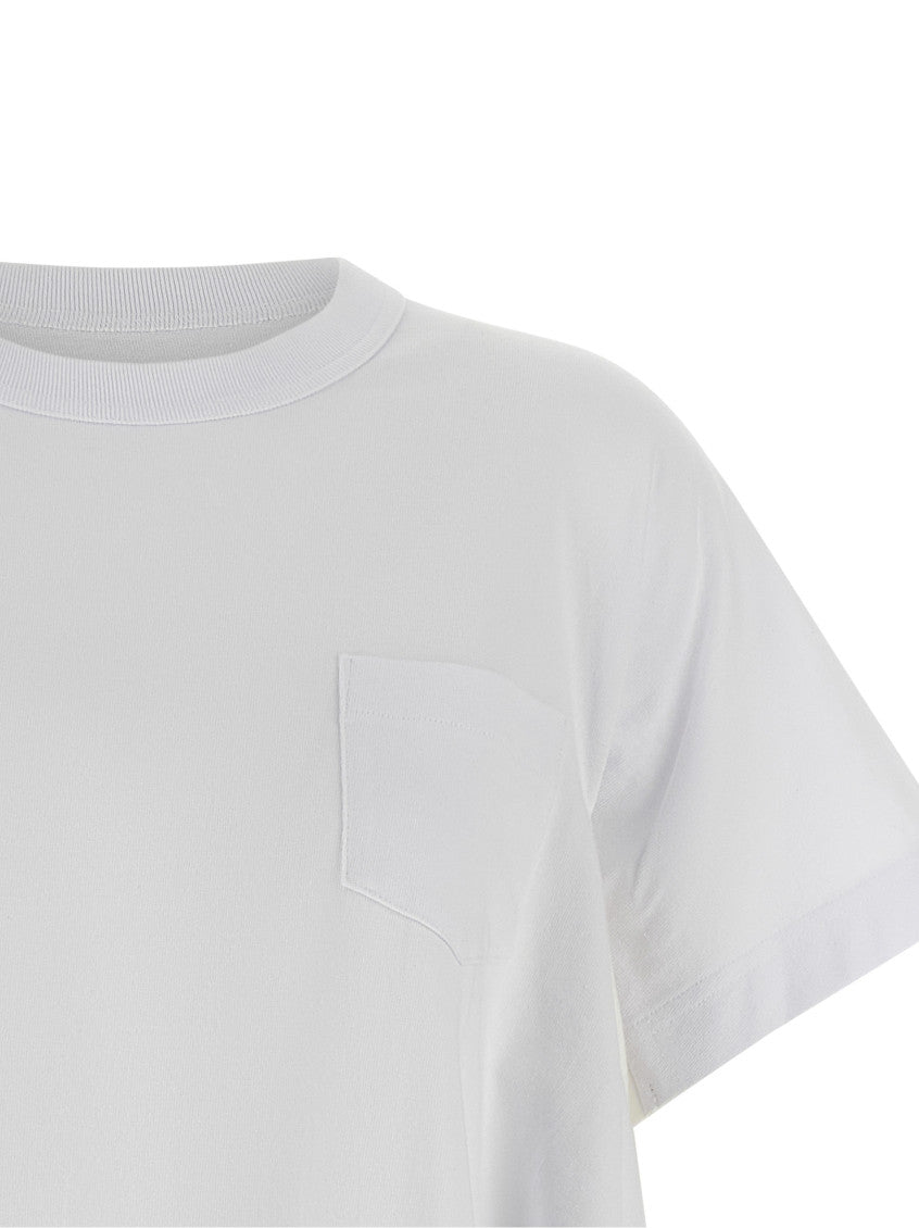 White Crew Neck Insert T-shirt 3