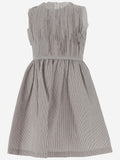 Girls Grey Stretch Cotton Dress 1