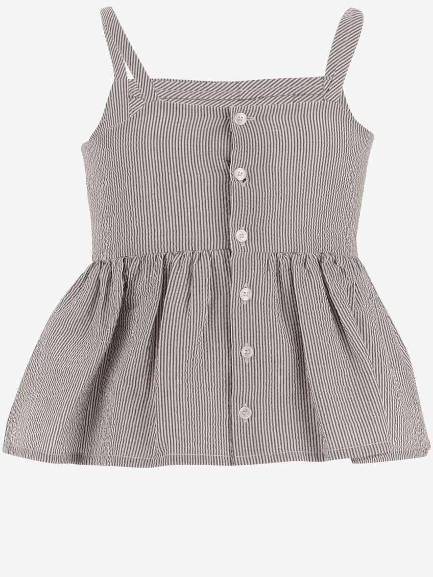 Girls Brown Stretch Cotton Tops 2